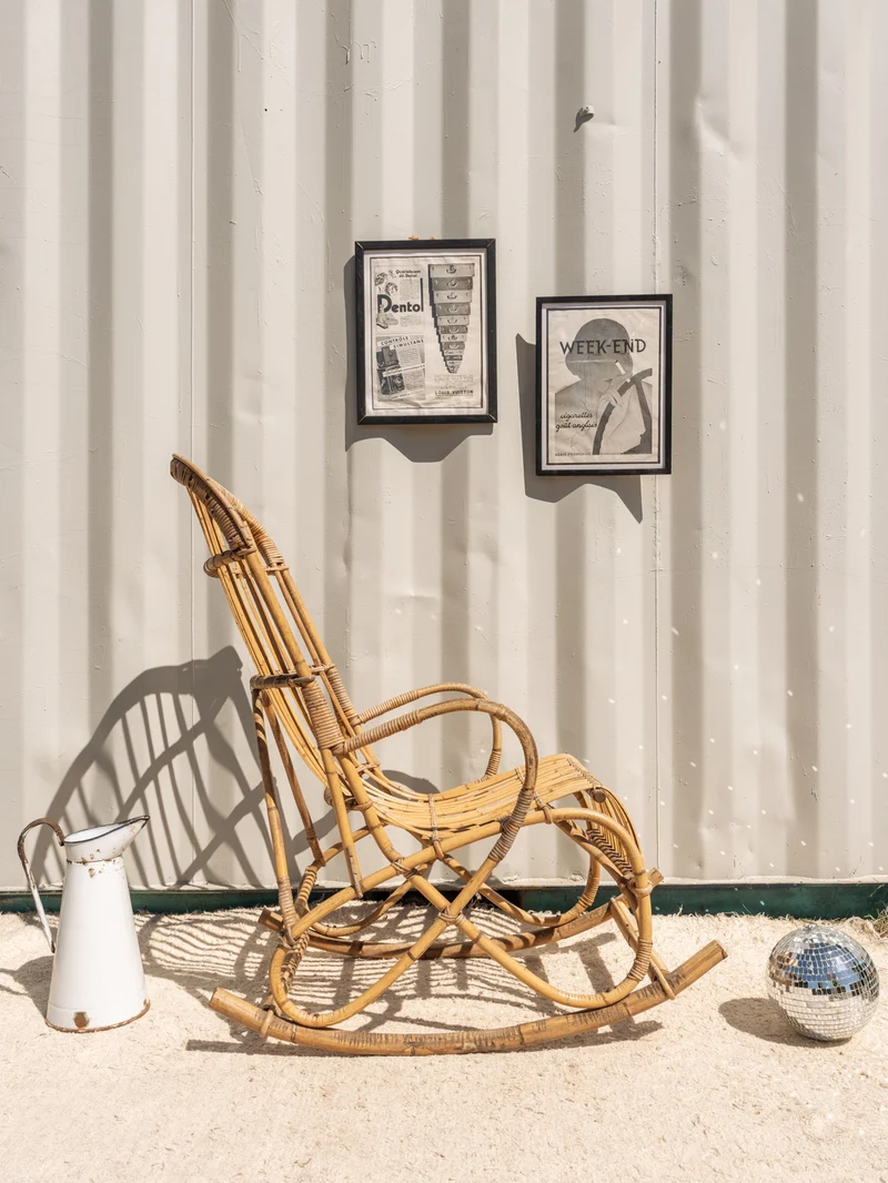 Alibert, le rocking-chair en rotin N°95