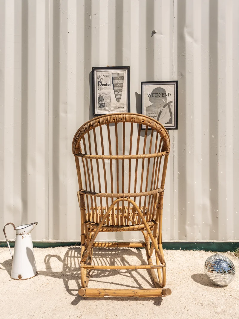 Alibert, le rocking-chair en rotin N°95