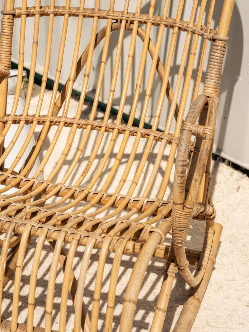 Alibert, le rocking-chair en rotin N°95