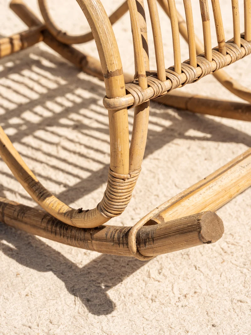 Alibert, le rocking-chair en rotin N°95