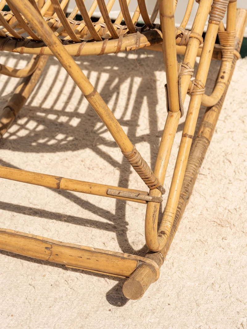 Alibert, le rocking-chair en rotin N°95