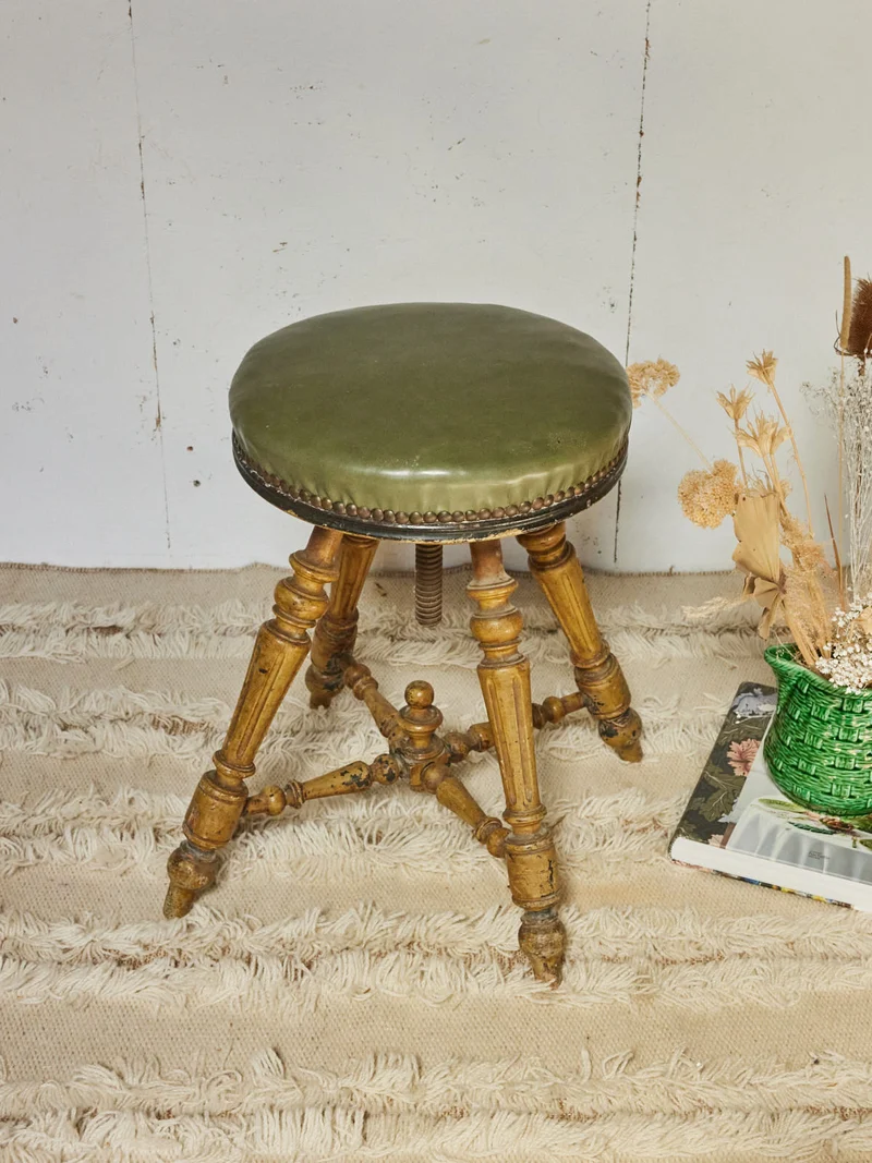 Regis, le tabouret de piano en cuir N°1421