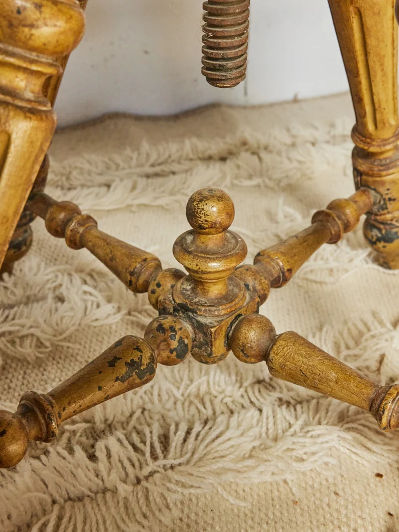 Regis, le tabouret de piano en cuir N°1421