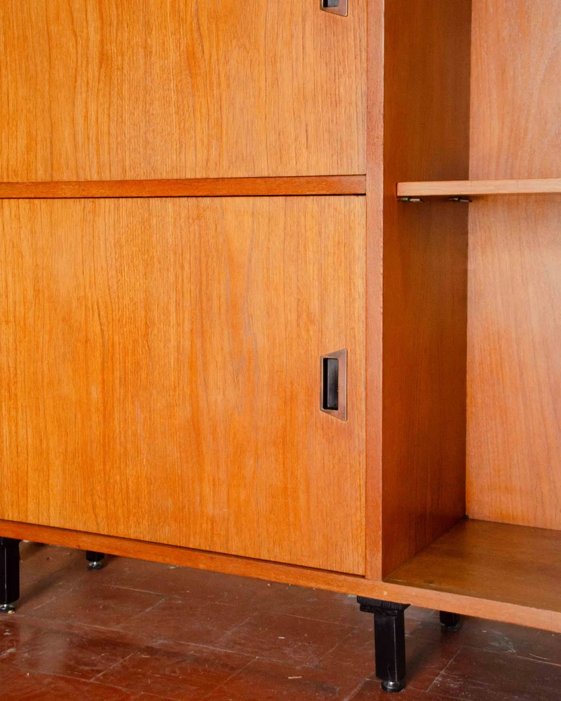 Madeleine, la bibliothèque vitrée en teck N°735