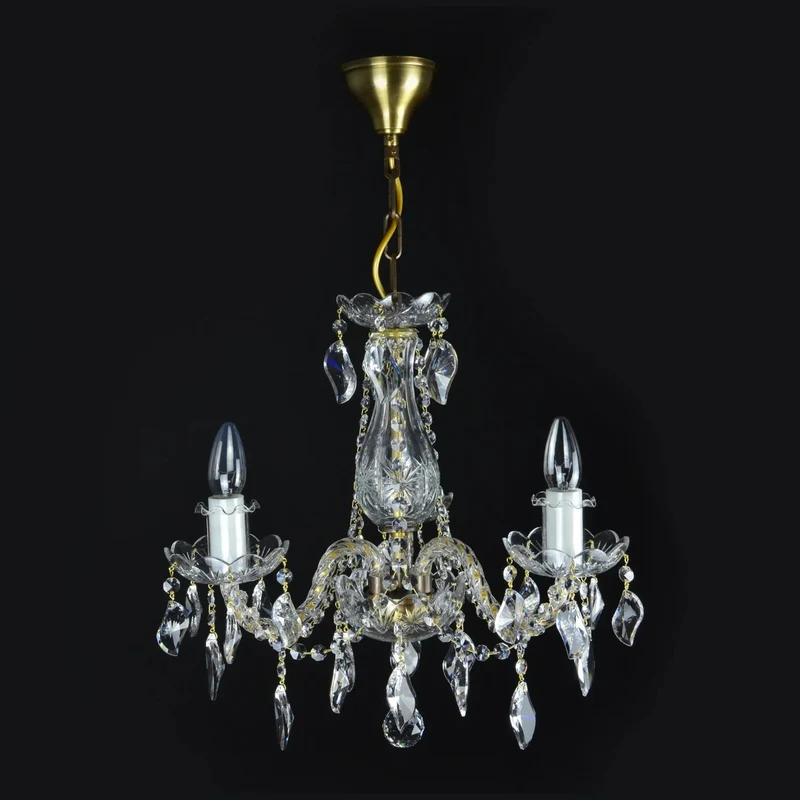 Casa Padrino Luxus Barock Kristall Kronleuchter Silber Ø 38 x H. 45 cm - Prunkvolle Messing Kronleuchter mit böhmischem Kristallglas - Barock Möbel - Edel & Prunkvoll