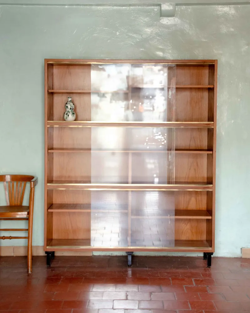 Madeleine, la bibliothèque vitrée en teck N°734