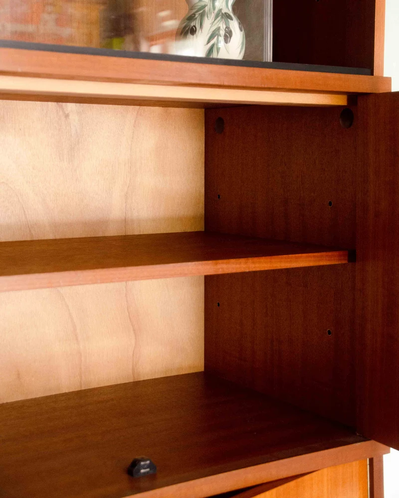 Madeleine, la bibliothèque vitrine en acajou N°736