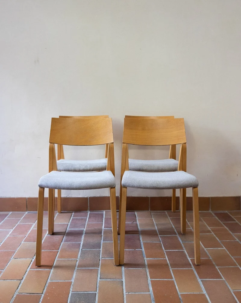 Alma, le lot de 4 chaises chêne clair N°1793