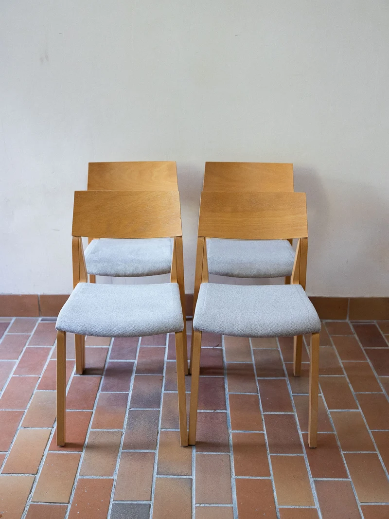 Alma, le lot de 4 chaises chêne clair N°1793