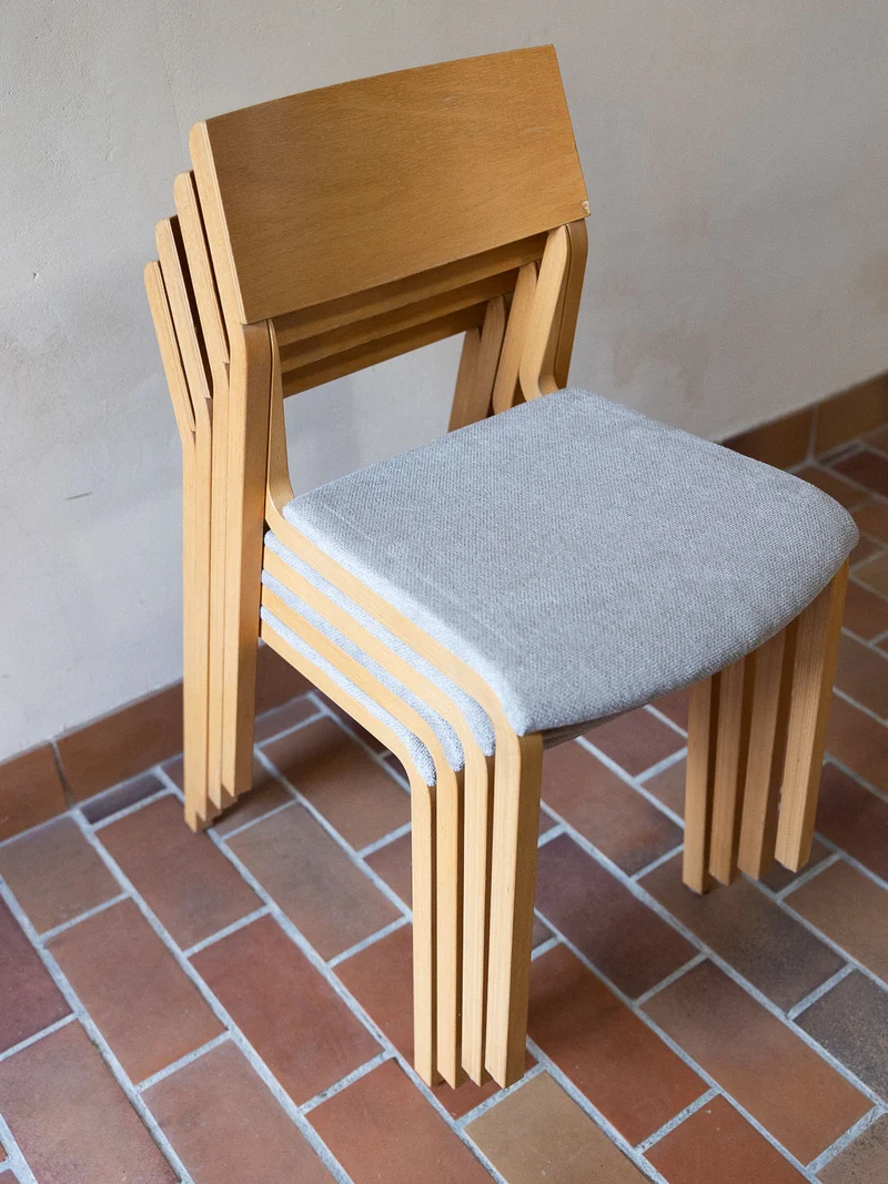 Alma, le lot de 4 chaises chêne clair N°1793