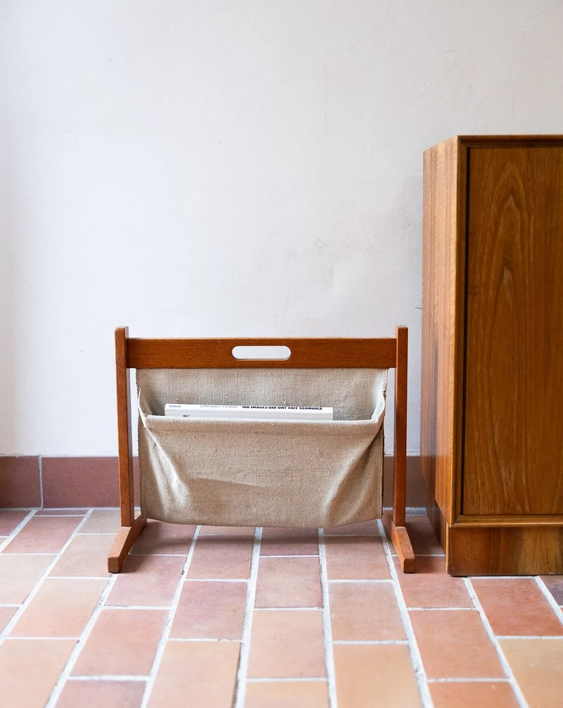 Marius, le porte-revues bois et tissu N°267