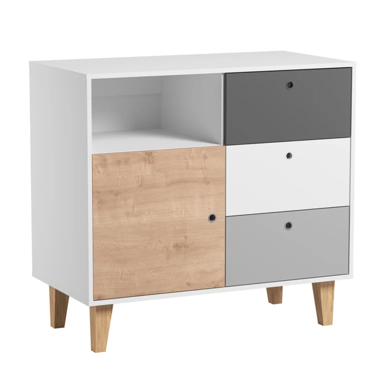 Chambre complète lit bébé - commode à langer - armoire Vox Concept Bois