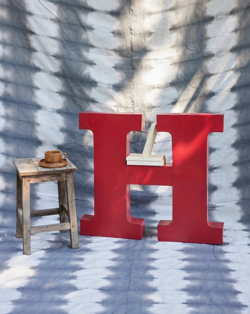 Noah, le décor mural vintage en métal rouge N°19