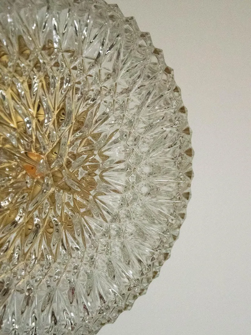 Suzette, l'applique ronde texturée en verre N°161