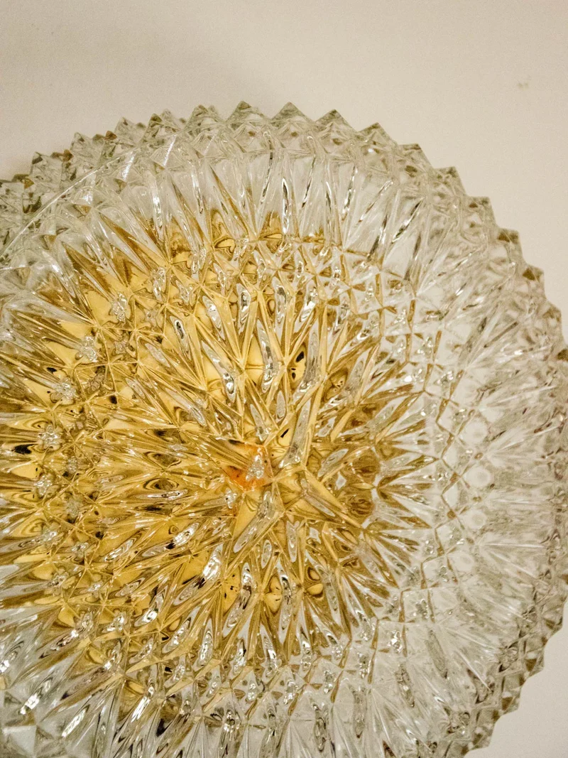 Suzette, l'applique ronde texturée en verre N°161