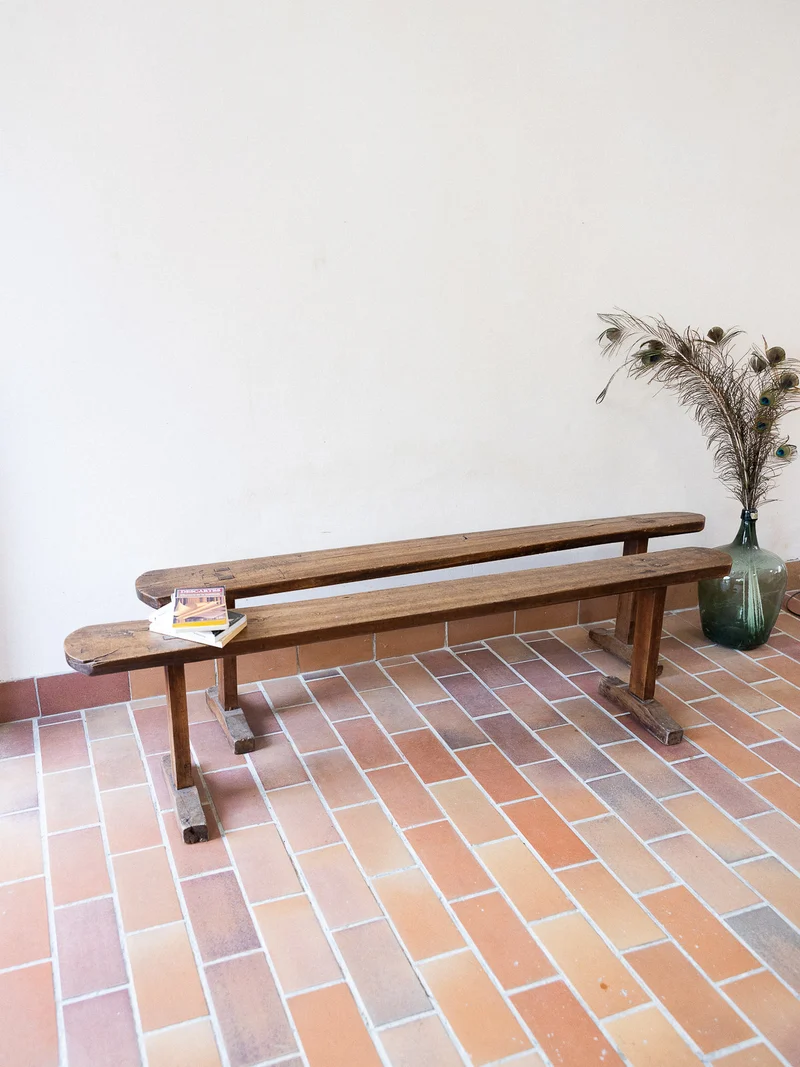 Antoine, la paire de bancs brutalistes N°480