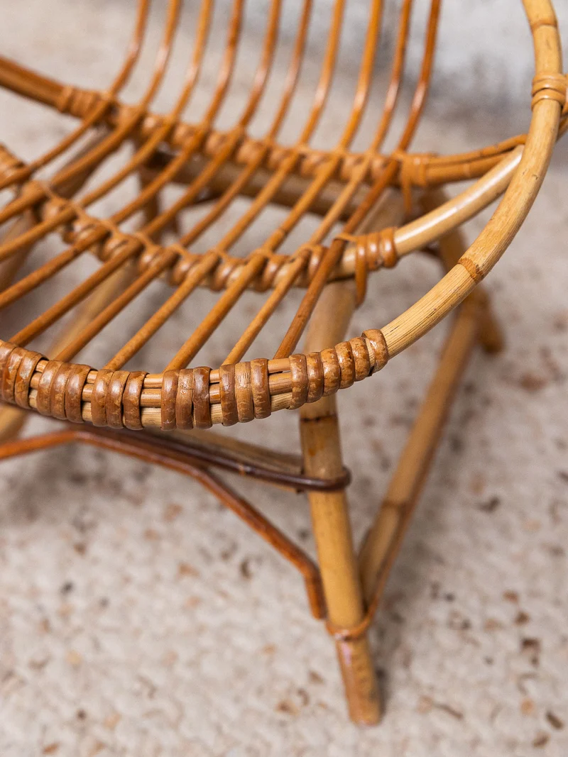 Ernestine, la chaise pour enfant en rotin N°1315