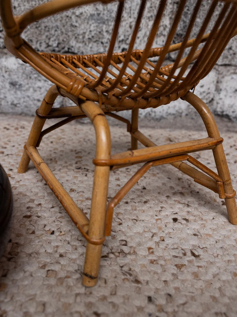 Ernestine, la chaise pour enfant en rotin N°1315