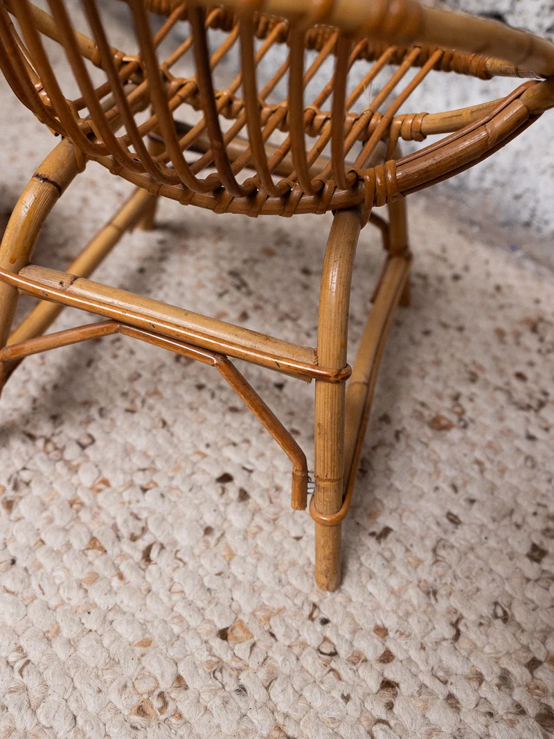 Ernestine, la chaise pour enfant en rotin N°1315