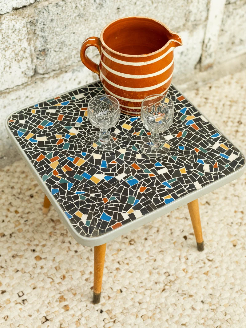 Donna, la table basse en mosaïque N°1113