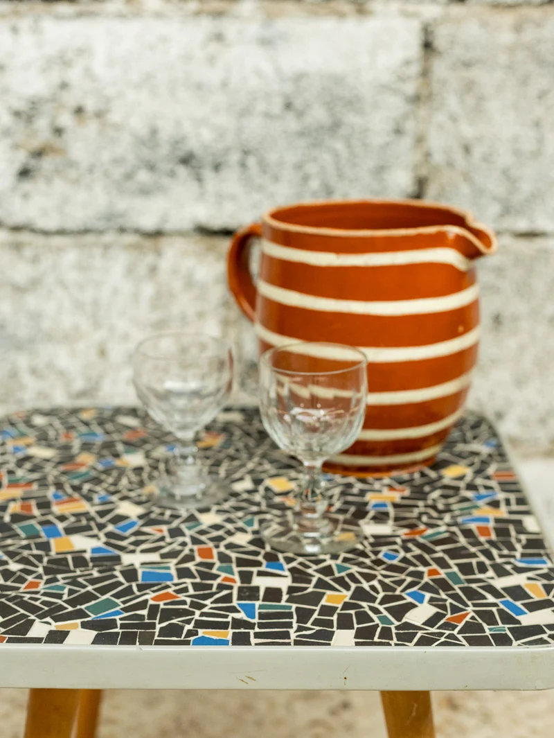Donna, la table basse en mosaïque N°1113