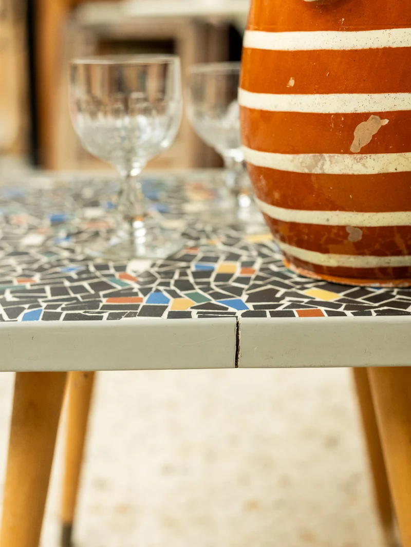 Donna, la table basse en mosaïque N°1113