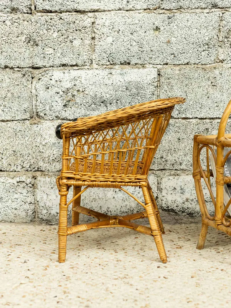 Ernestine, la chaise pour enfant en rotin N°1319