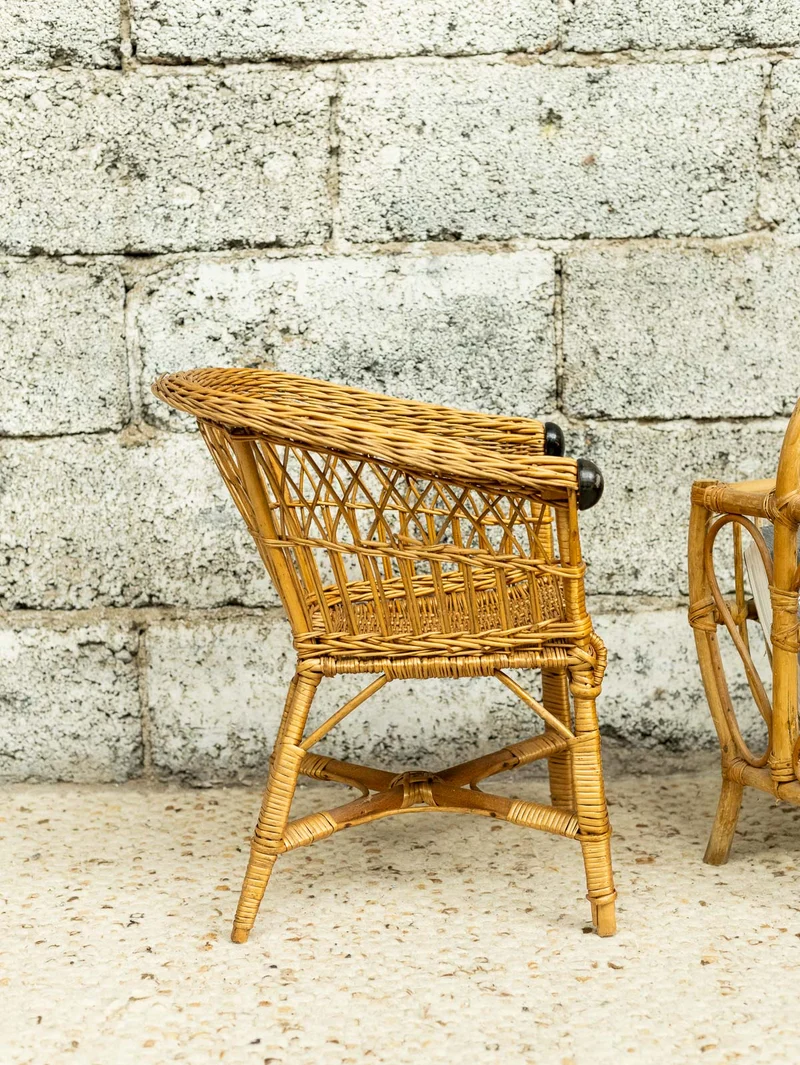 Ernestine, la chaise pour enfant en rotin N°1319