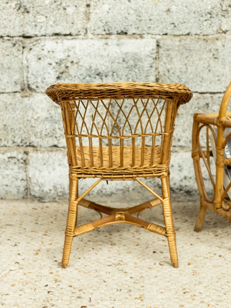 Ernestine, la chaise pour enfant en rotin N°1319