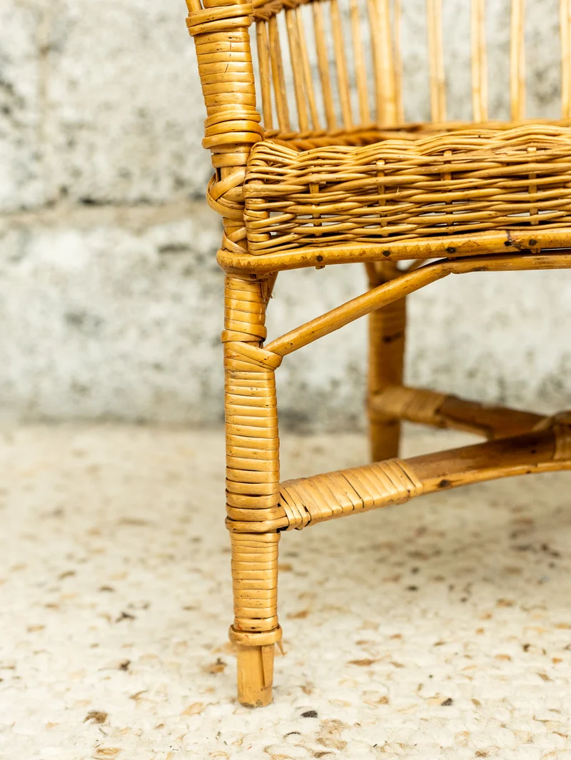 Ernestine, la chaise pour enfant en rotin N°1319