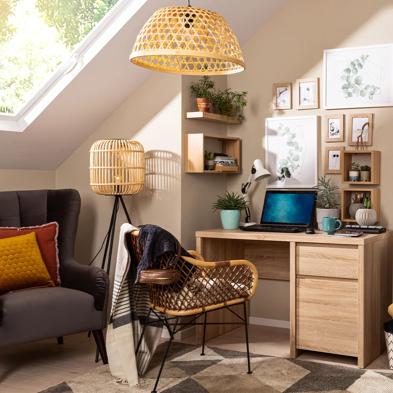 Bureau 1 porte 1 tiroir Soren Bois