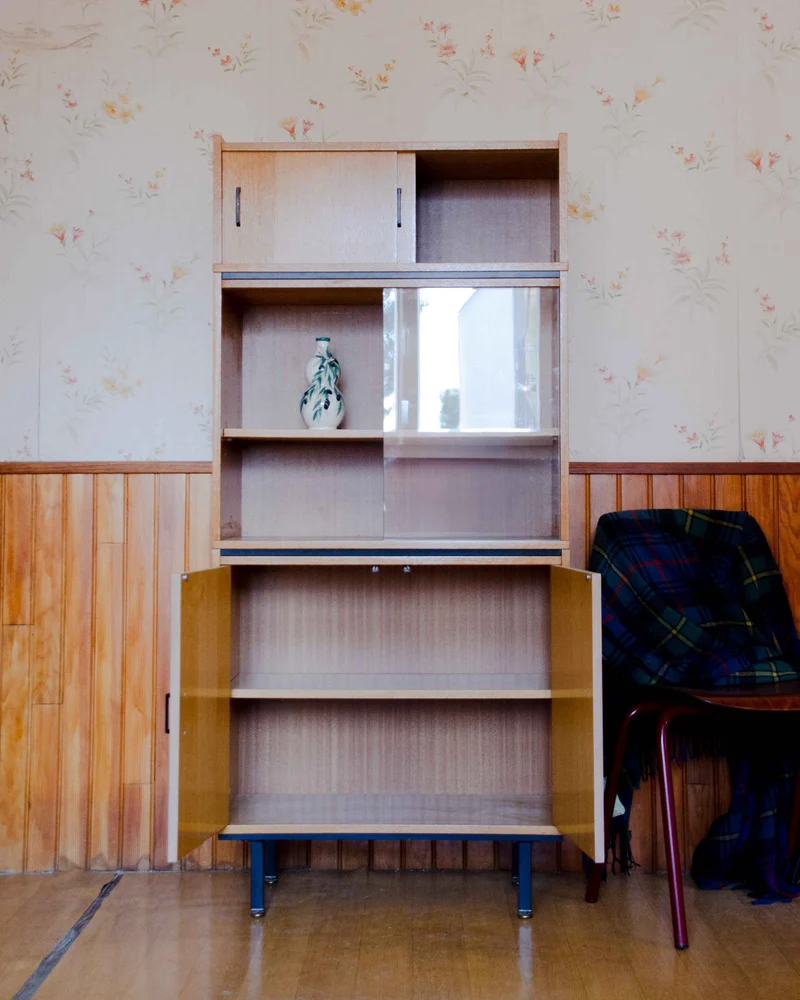 Madeleine, la bibliothèque vitrée en chêne N°739