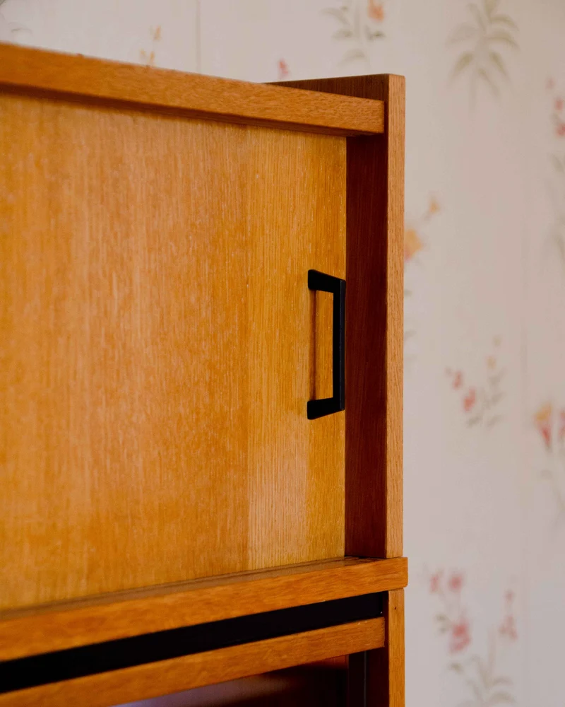 Madeleine, la bibliothèque vitrée en chêne N°739
