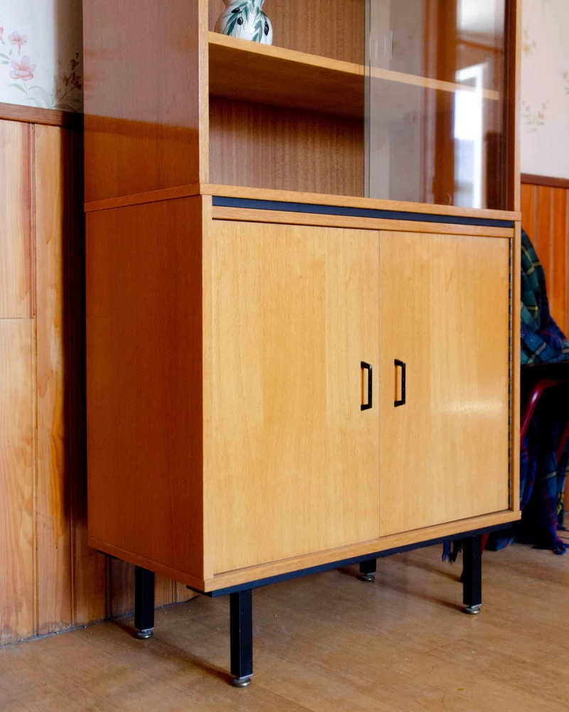 Madeleine, la bibliothèque vitrée en chêne N°739