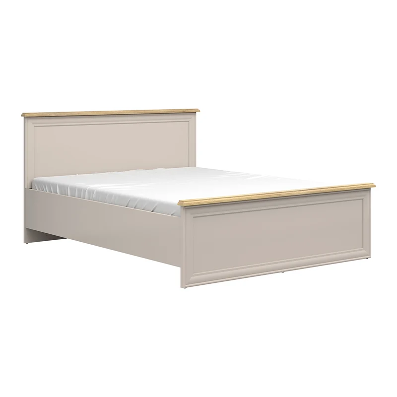 Lit coffre 160x200 sommier inclus Perle Cachemire