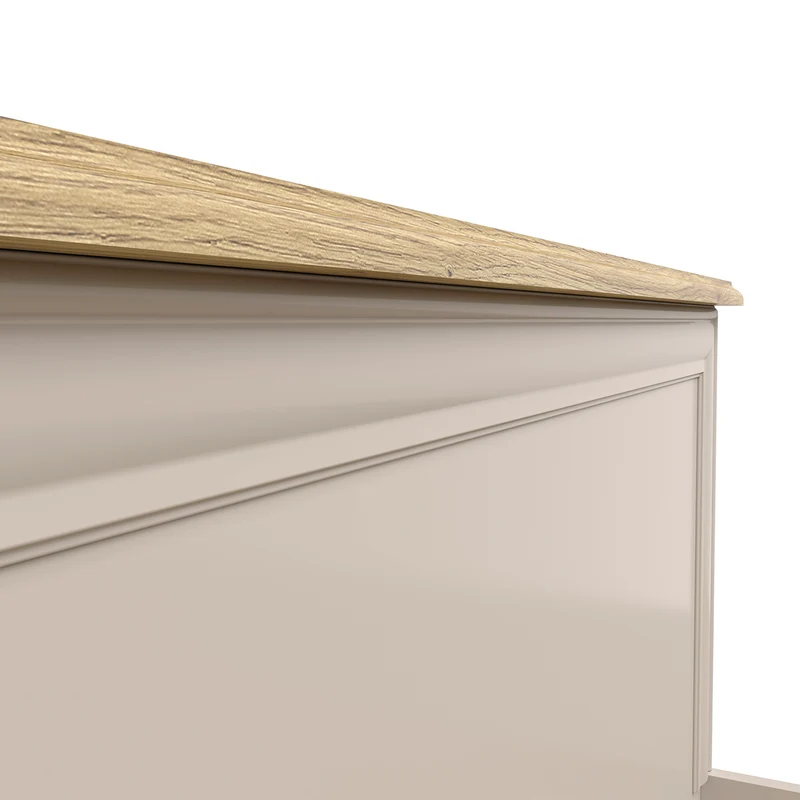Lit coffre 160x200 sommier inclus Perle Cachemire