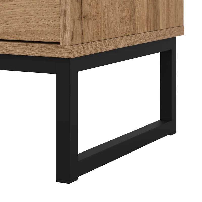 Meuble TV 4 portes 209 cm Loa Bois