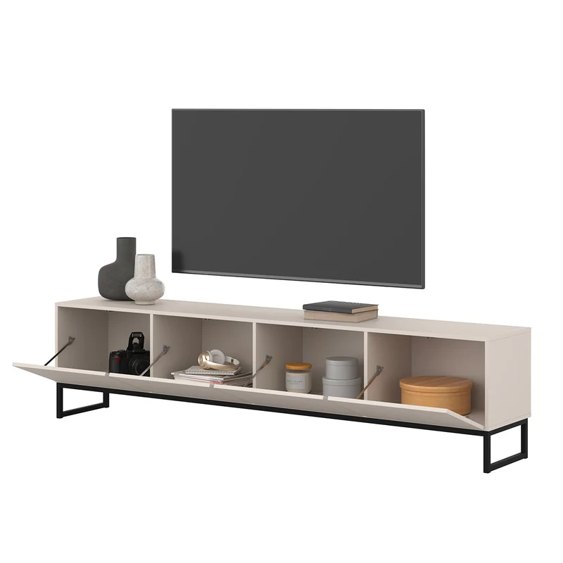 Meuble TV 4 portes 209 cm Loa Cachemire