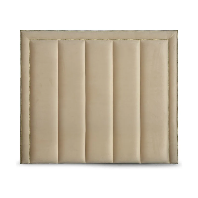 Casa Padrino Luxus Bett-Kopfteil Beige 200 x H. 140 cm - Luxus Hotel & Schlafzimmer Möbel