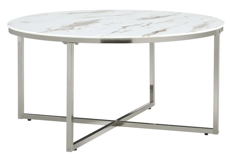 Table basse ronde en verre trempé - Gala
