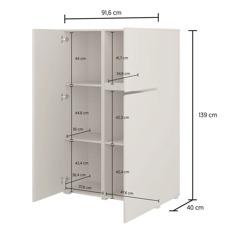 Buffet haut 3 portes Maxis Cachemire