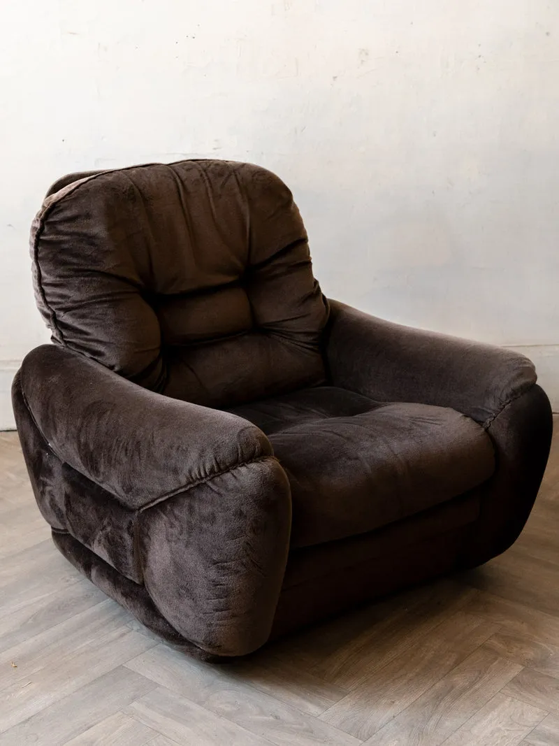 Olivia, la paire de chauffeuses en velours marron N°94