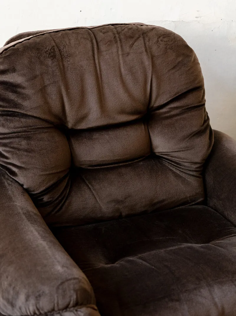 Olivia, la paire de chauffeuses en velours marron N°94