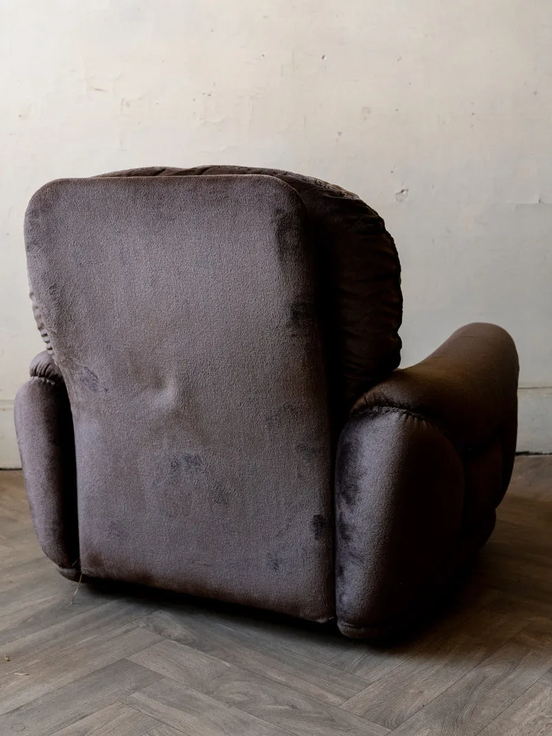 Olivia, la paire de chauffeuses en velours marron N°94