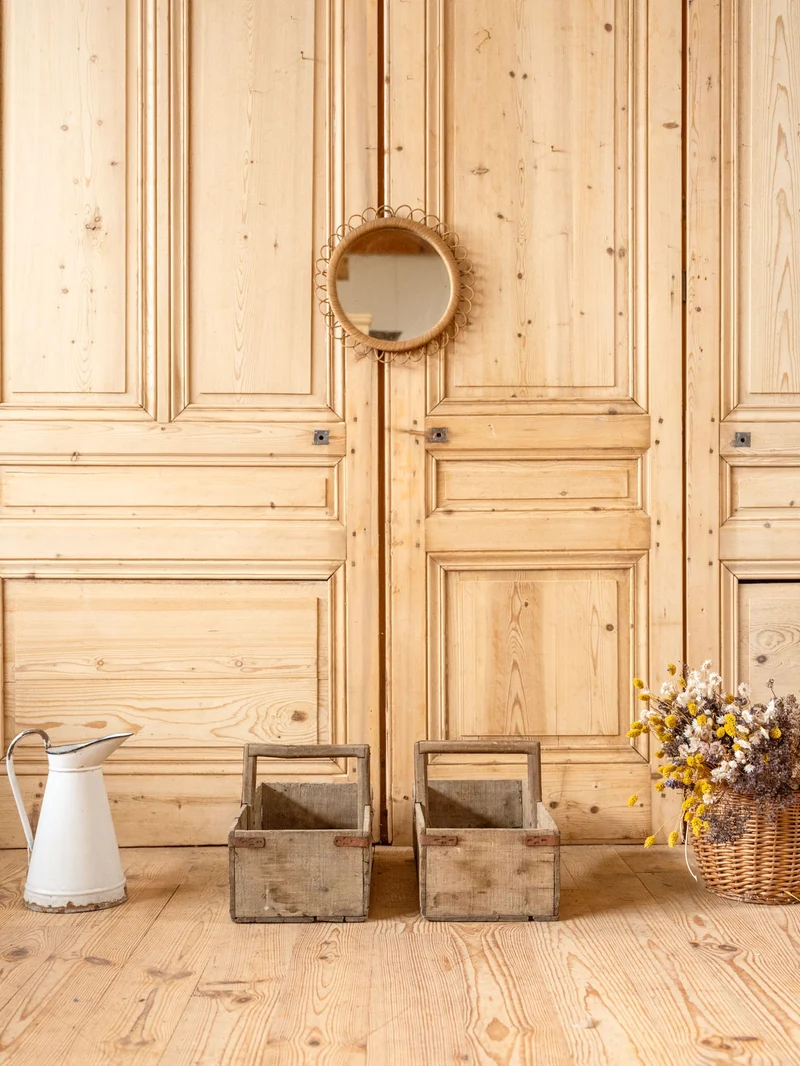 Ambroise, la paire de caisses en bois N°946