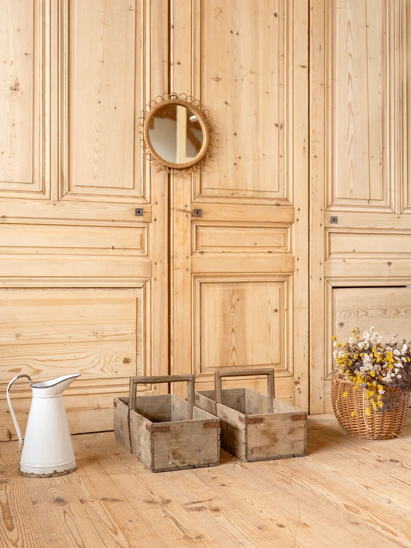Ambroise, la paire de caisses en bois N°946