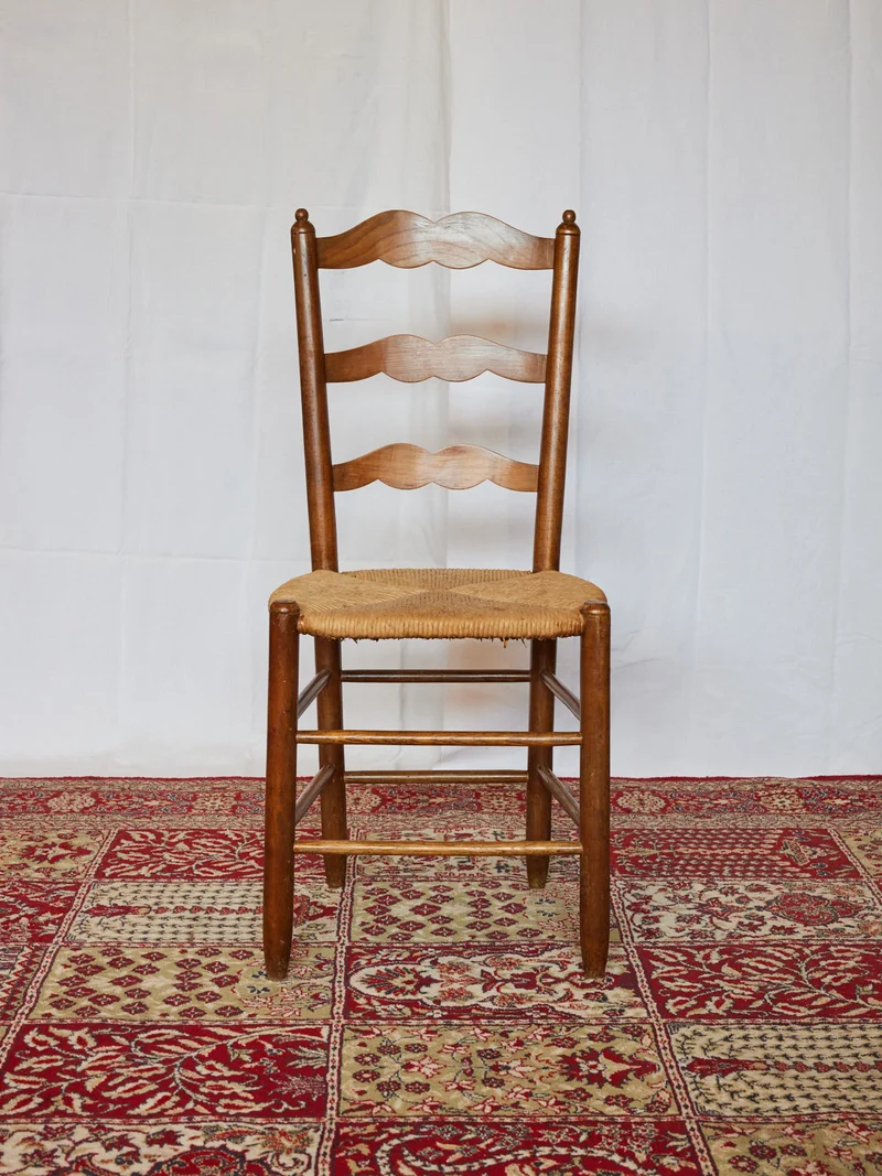 Claude, le lot de 4 chaises en paille N°1433