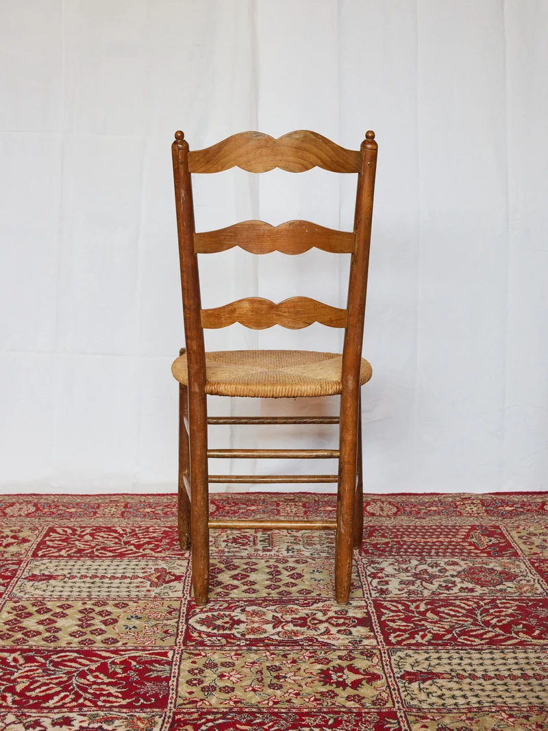 Claude, le lot de 4 chaises en paille N°1433