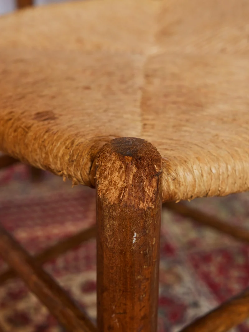 Claude, le lot de 4 chaises en paille N°1433