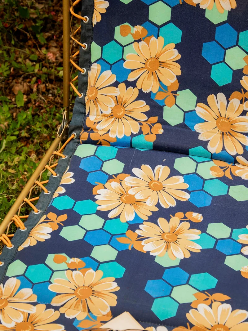 Claudine, la chaise longue au motif floral N°17